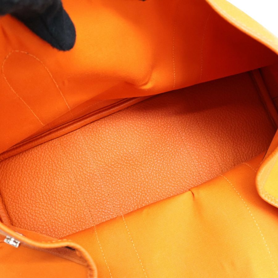 橘色 帆布 Garden Party 36 手提包 R刻【HERMES 愛馬仕】-2