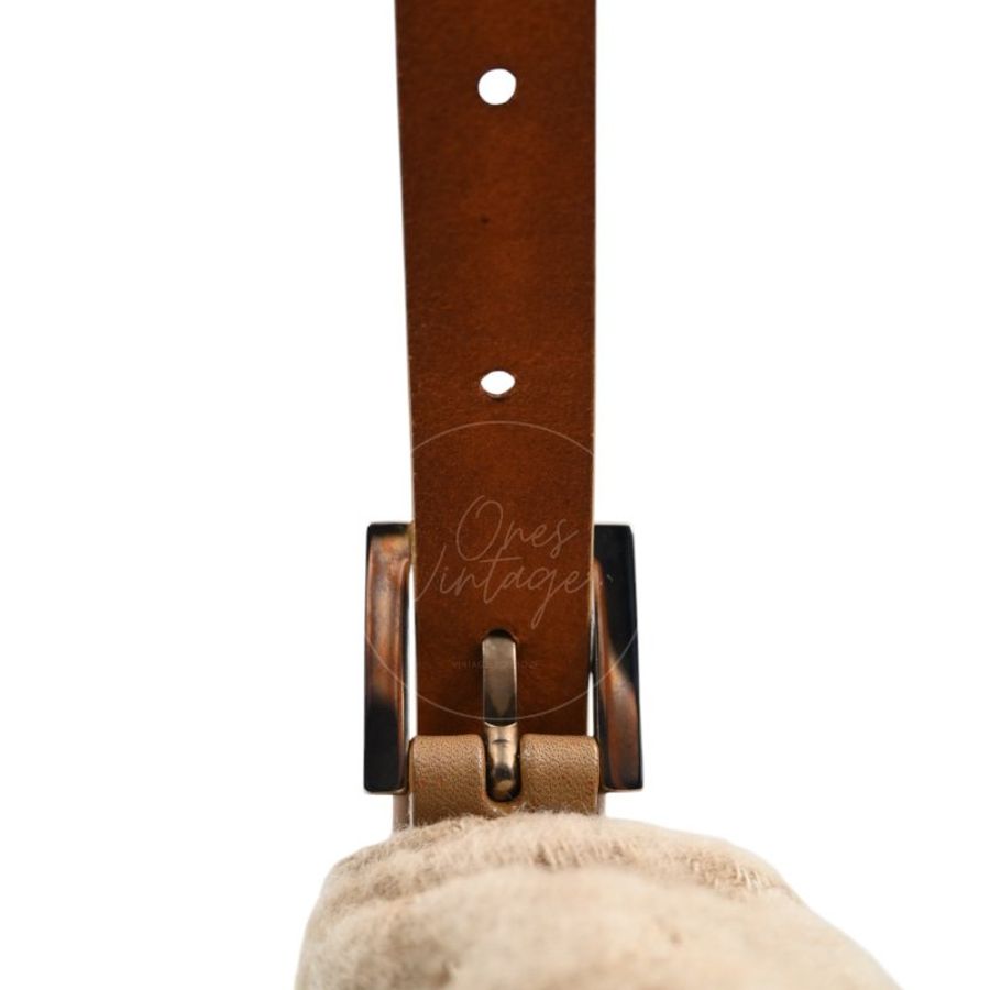 中古 芬迪 Fendi 米色 Beige Zucca Baguette 法棍包 羊毛與皮革-44