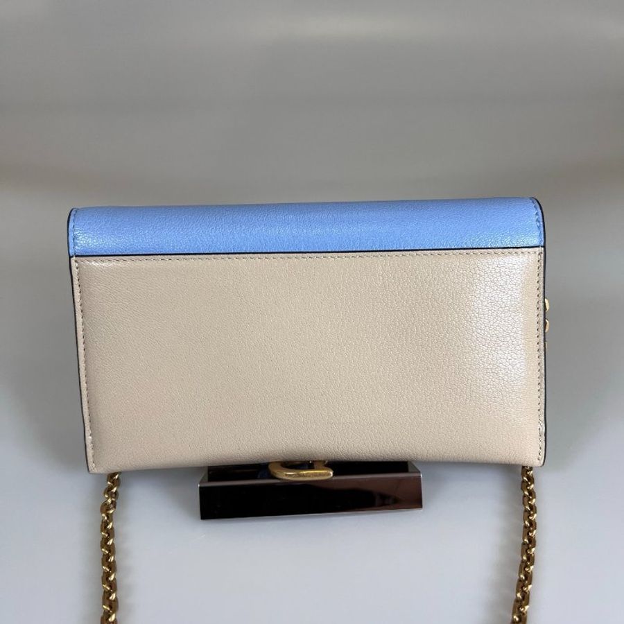 DIOR 拚色馬鞍兩用包-1