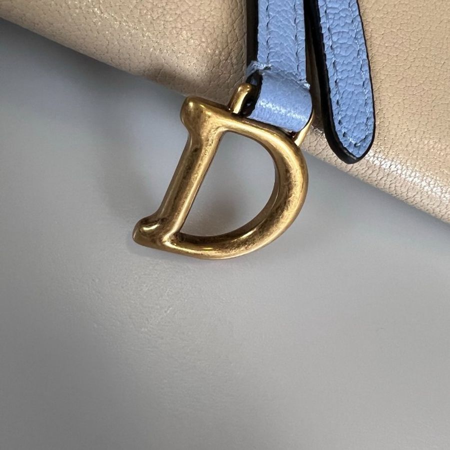 DIOR 拚色馬鞍兩用包-10
