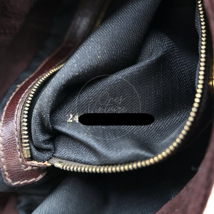 中古 芬迪 Fendi 棕色麂皮 Mamma Suede Mamma Baguette 法棍包 Dark Brown 深棕色手袋-12