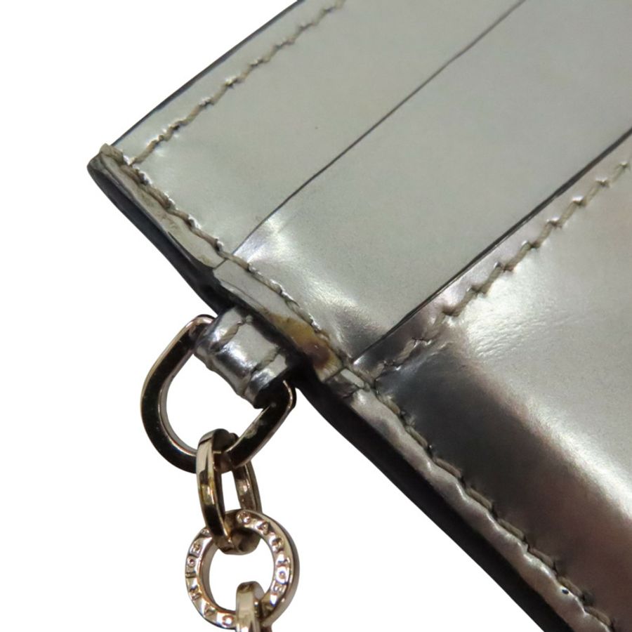 銀色 牛皮 Serpenti Forever Cardholder 卡夾 名片夾【BVLGARI 寶格麗】-9