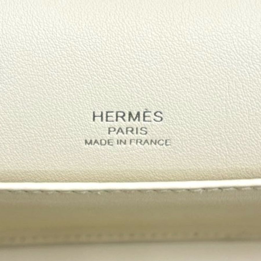 奶油白 Chevre山羊皮 Geta 肩背包 U刻【HERMES 愛馬仕】 H083052CC-4