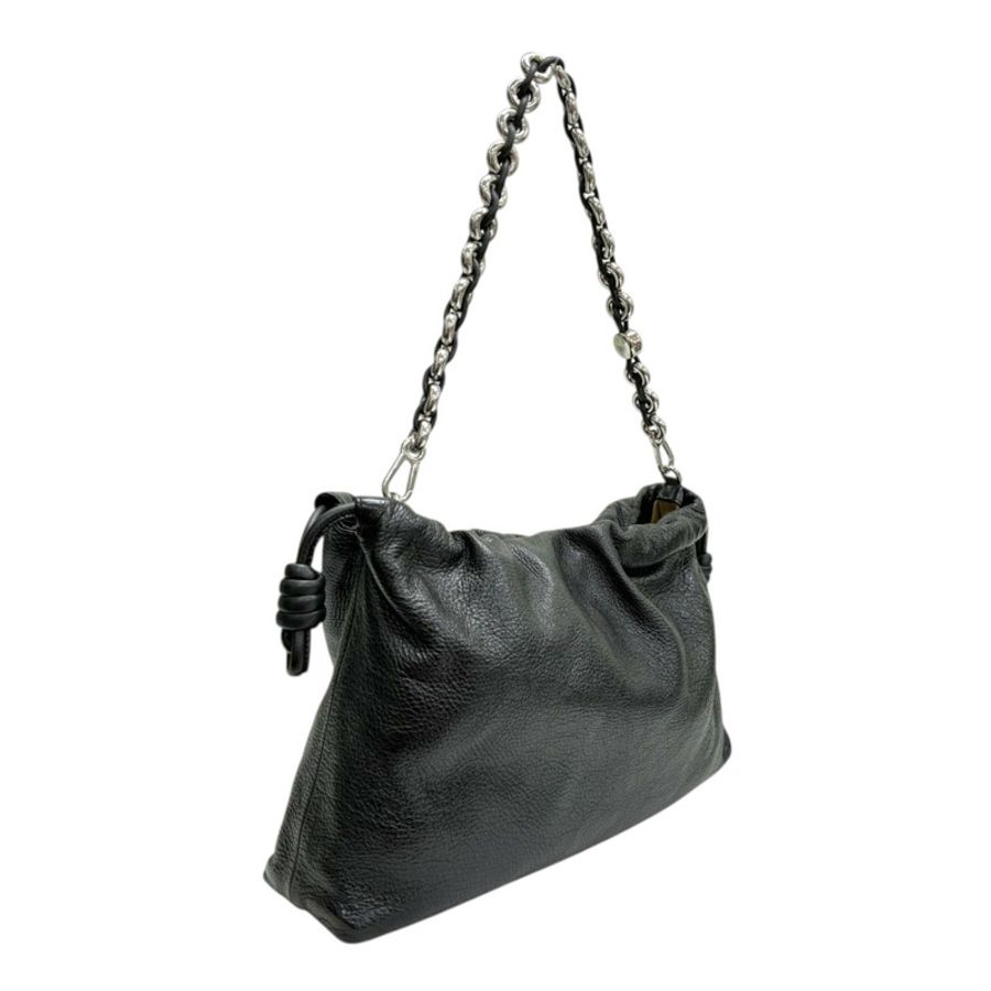 黑色 牛皮 Flamenco Purse 肩背包【LOEWE 羅威】 A411FCRXAP-110-1