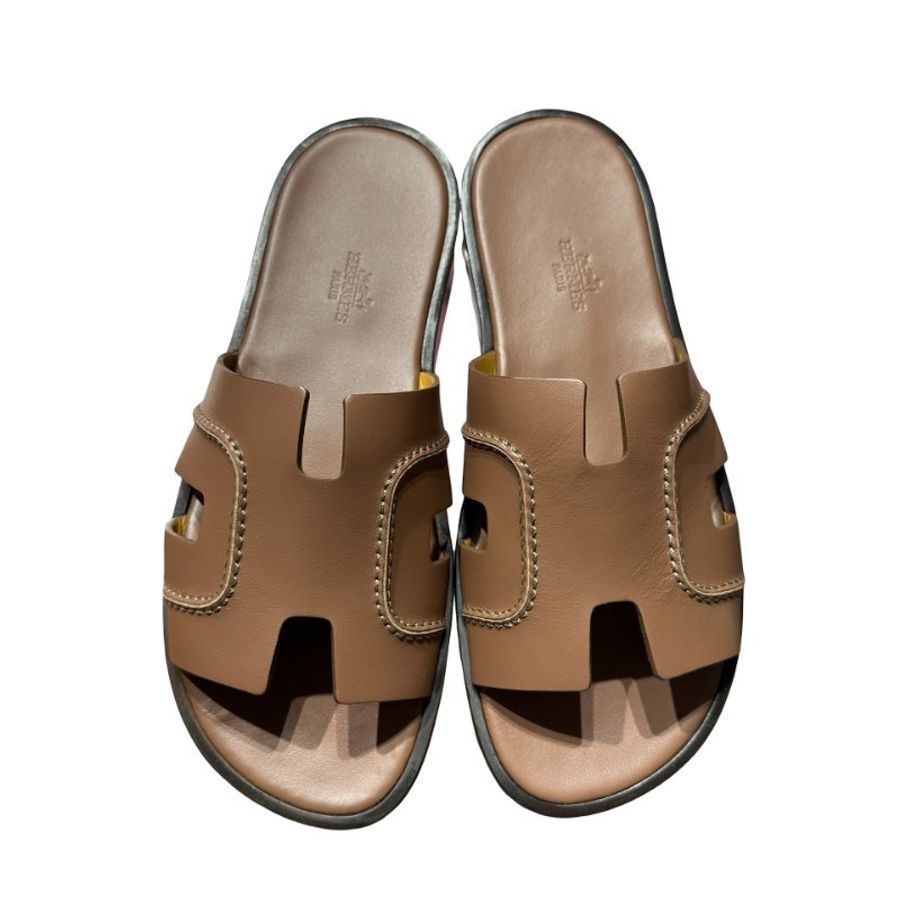 HERMÈS Izmir sandal men’s Shoes Brown-0