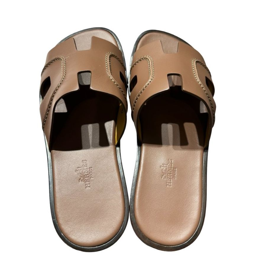 HERMÈS Izmir sandal men’s Shoes Brown-1