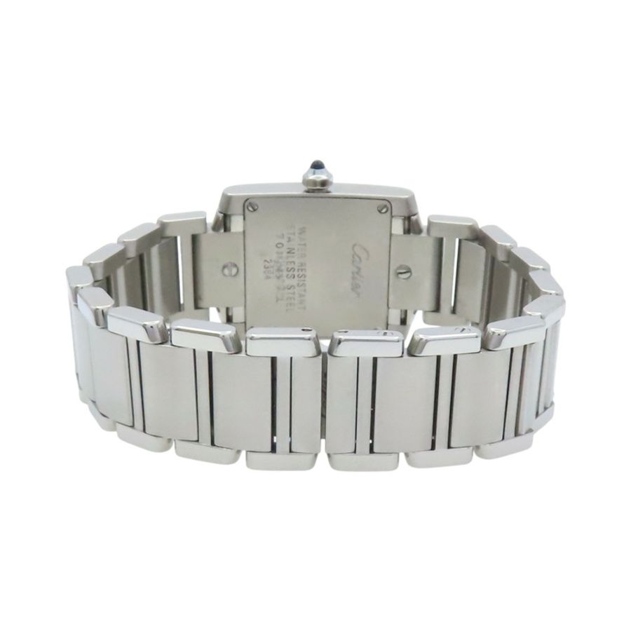 銀色錶盤 不鏽鋼 Tank Francaise SM 腕錶【Cartier 卡地亞】 W51008Q3-2