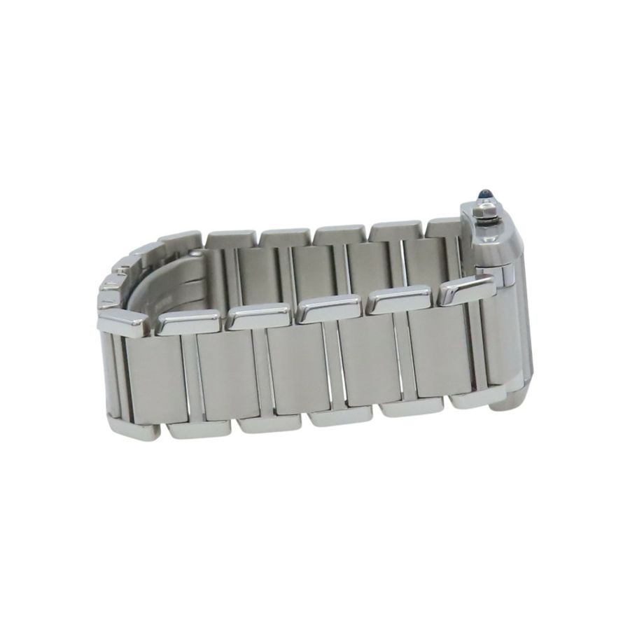 銀色錶盤 不鏽鋼 Tank Francaise SM 腕錶【Cartier 卡地亞】 W51008Q3-4