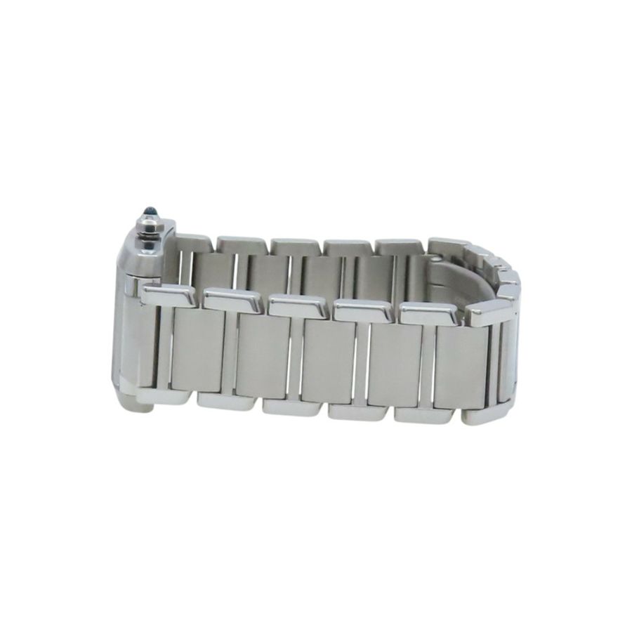 銀色錶盤 不鏽鋼 Tank Francaise SM 腕錶【Cartier 卡地亞】 W51008Q3-5