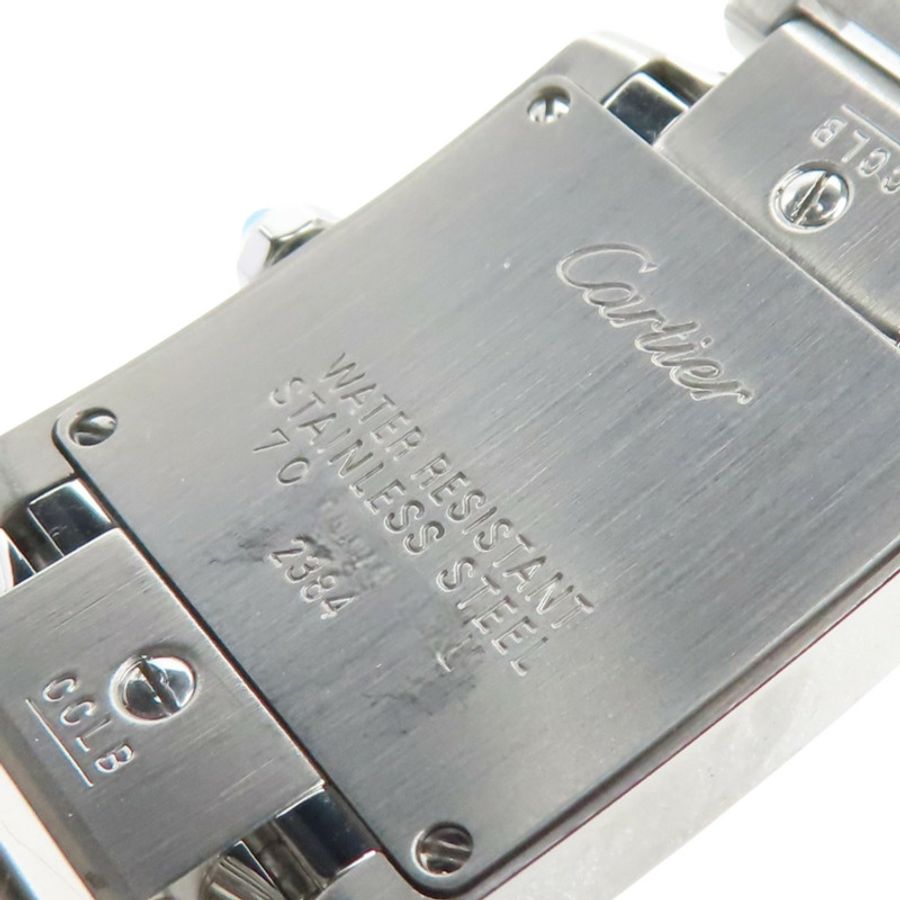 銀色錶盤 不鏽鋼 Tank Francaise SM 腕錶【Cartier 卡地亞】 W51008Q3-7