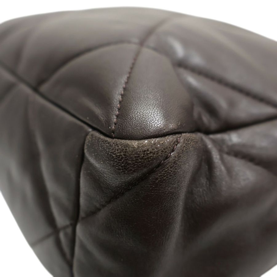 棕色 羊皮 19 口蓋 鍊帶 兩用包【CHANEL 香奈兒】 AS1160-7