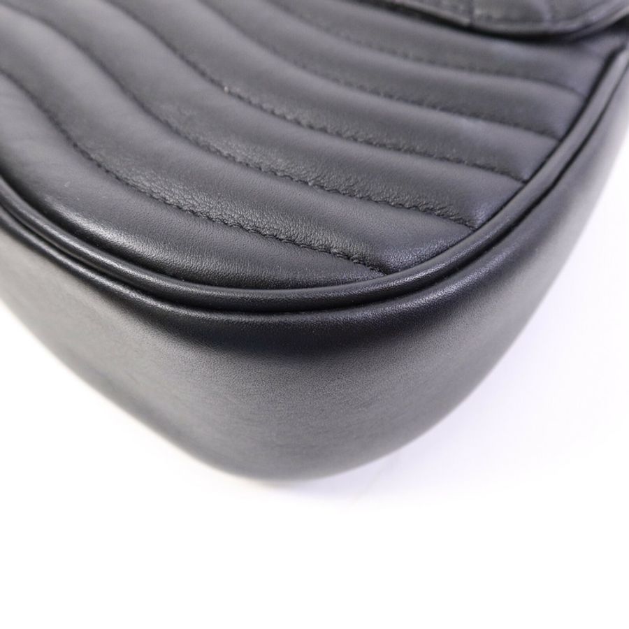 LOUIS VUITTON 牛皮皮革New Wave Chain MM鏈帶手挽肩背兩用袋-12