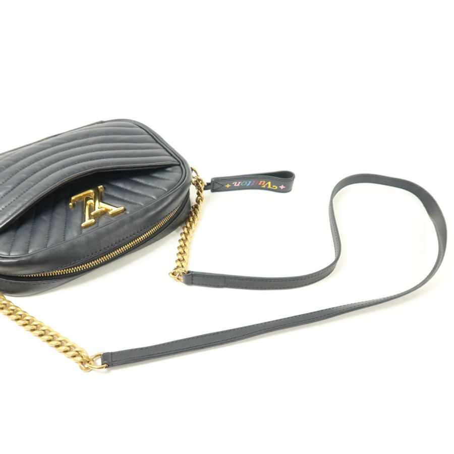 LOUIS VUITTON 牛皮皮革New Wave Camera Bag鏈帶肩背袋-8