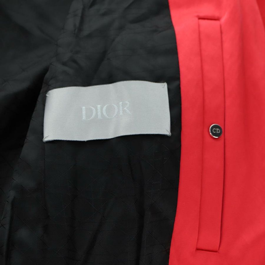 【日本直送】Christian Dior 飛行員夾克 Shawn Stussy 聯名款 尼龍 紅色 正品 175991SM-17