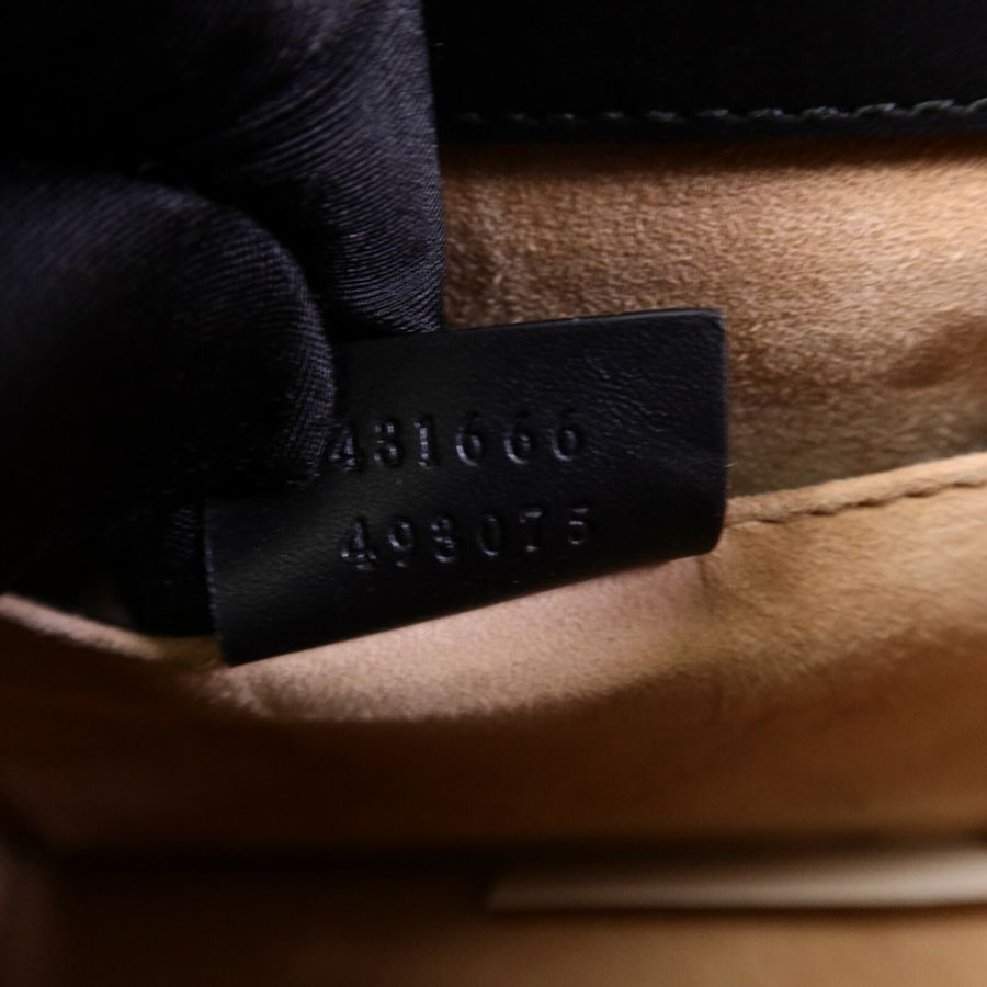 GUCCI 牛皮皮革Sylvie鏈帶肩背袋-7
