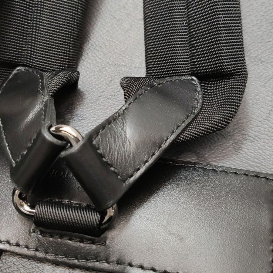 Louis Vuitton (LV) Christopher小號牛皮拼色Monogram印花垂蓋雙肩包晶片款-13