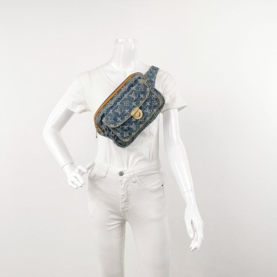 Louis Vuitton (LV) 帆布植鞣革老花腰包胸包-1