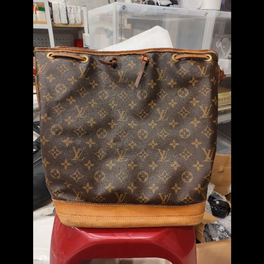 Louis Vuitton Monogram Noé 老花水桶包 肩背包 老件-0
