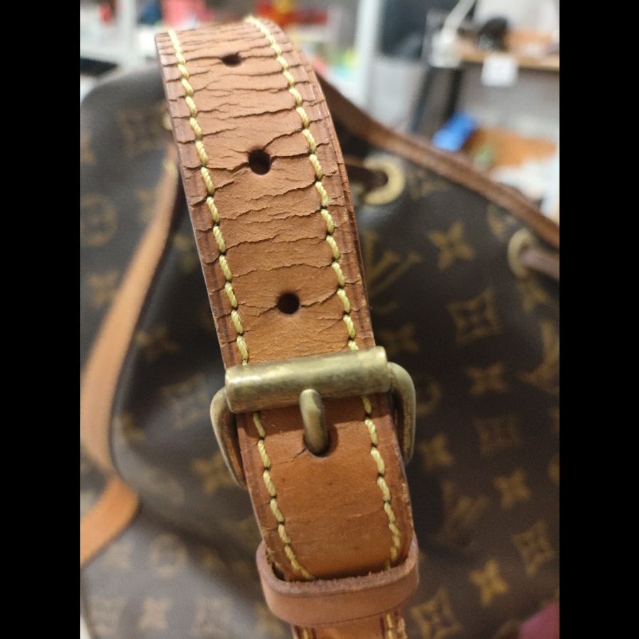 Louis Vuitton Monogram Noé 老花水桶包 肩背包 老件-9