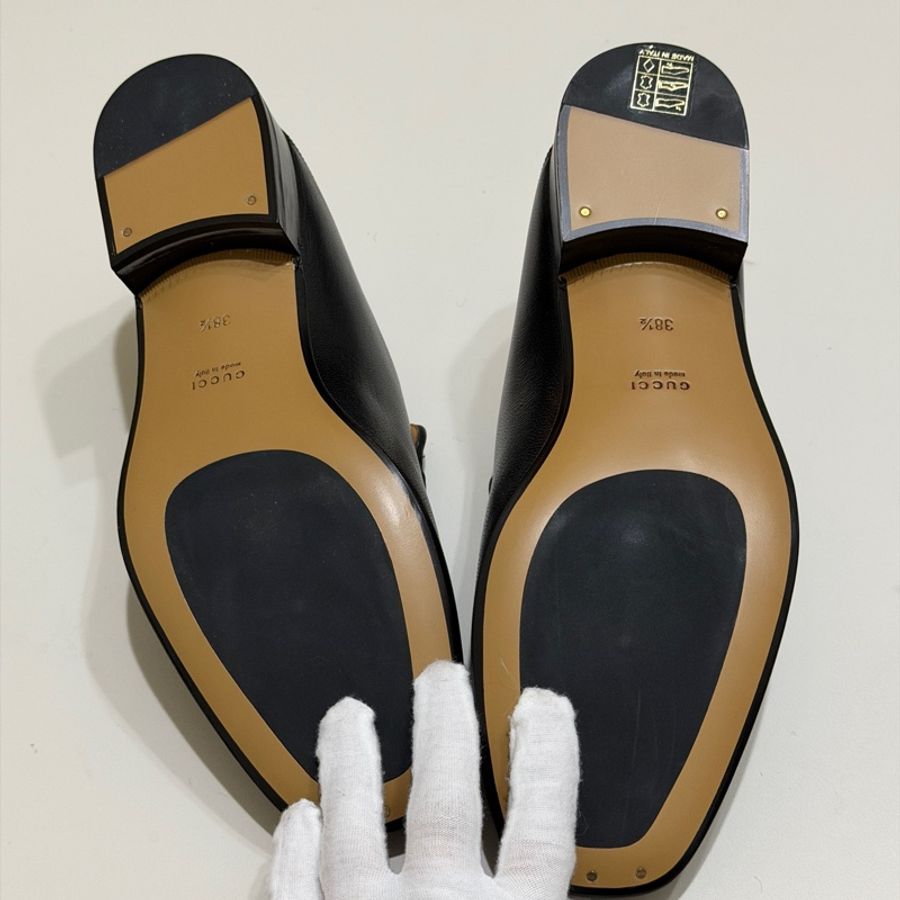 914intheair『全新閒置』Gucci古馳經典馬銜釦樂福鞋38.5(24.5cm)-18