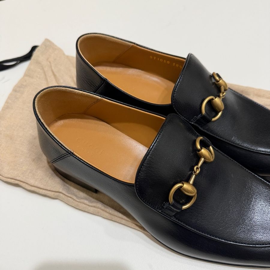 914intheair『全新閒置』Gucci古馳經典馬銜釦樂福鞋38.5(24.5cm)-27