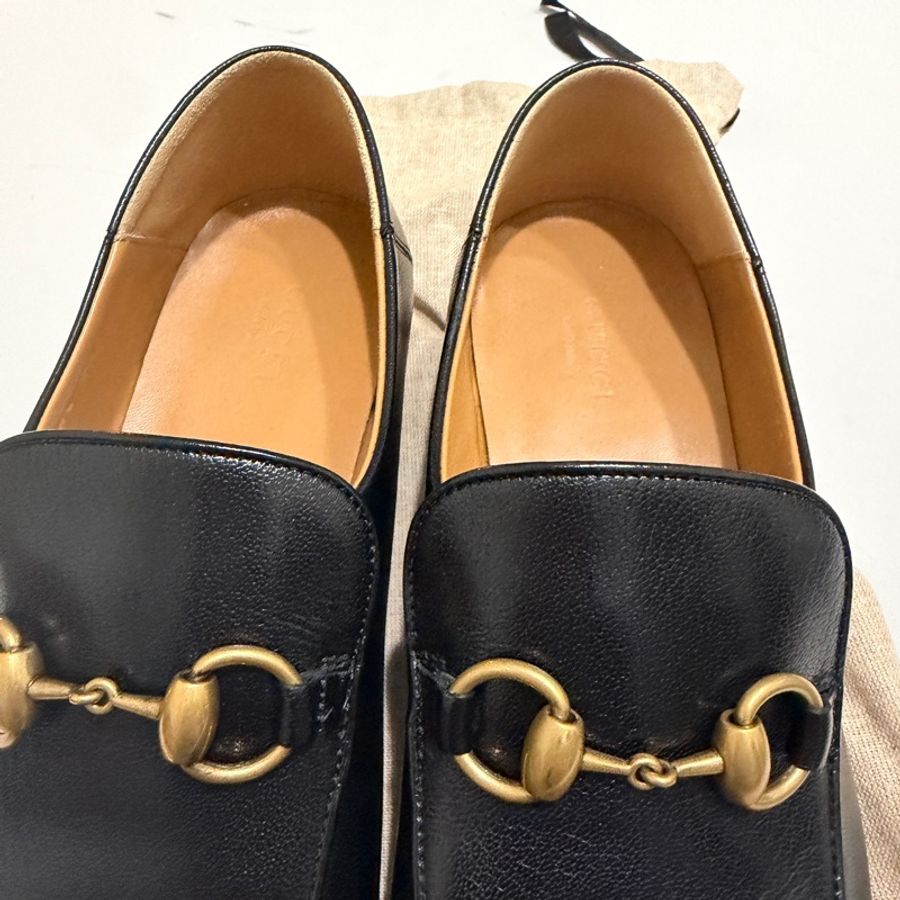 914intheair『全新閒置』Gucci古馳經典馬銜釦樂福鞋38.5(24.5cm)-28