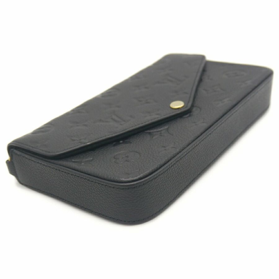 路易威登 Pochette Felicie 交織字母 Empreinte Noir M82477 單肩包-4