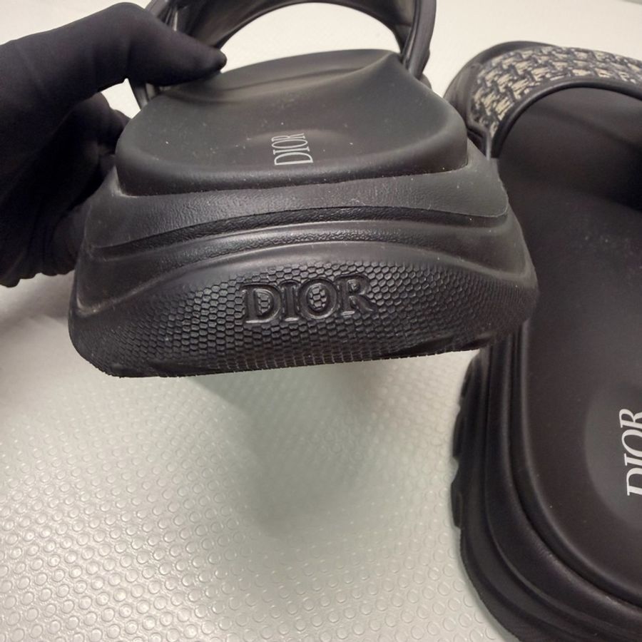 迪奧/Dior 男士老花拖鞋-6