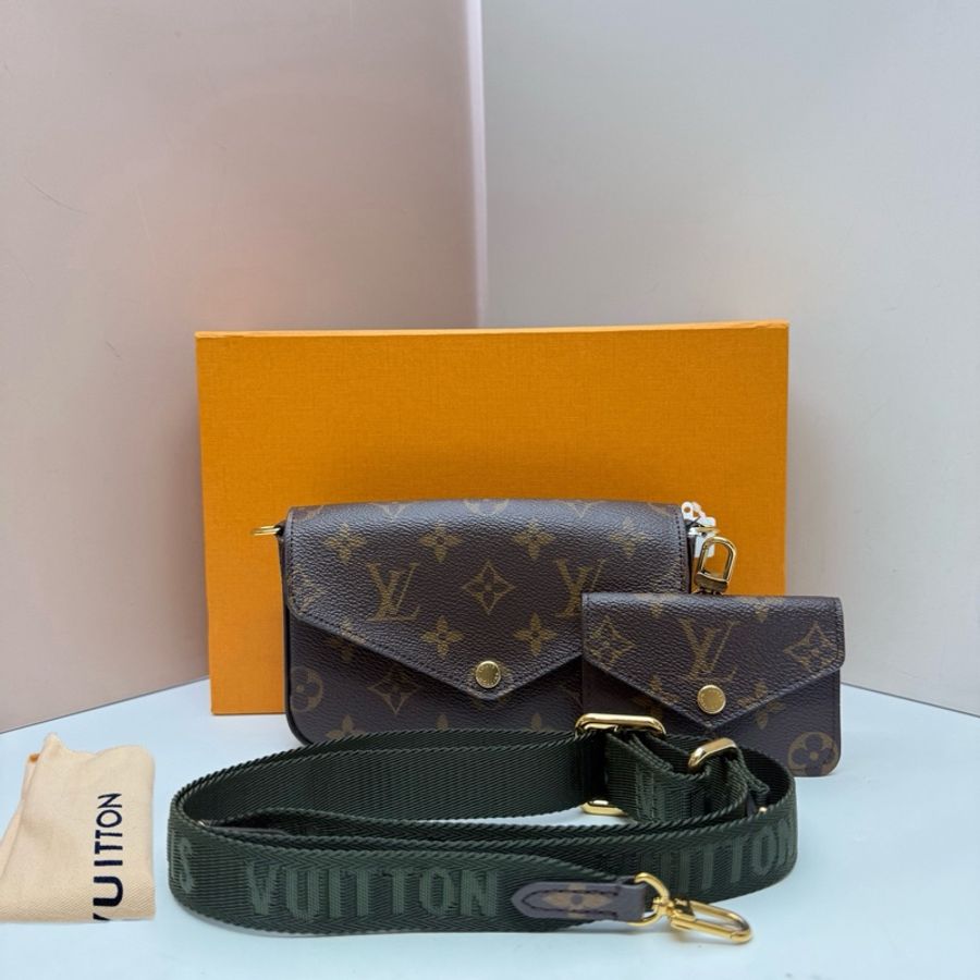 Louis Vuitton • 經典老花三合一 芯片款全配✨-2