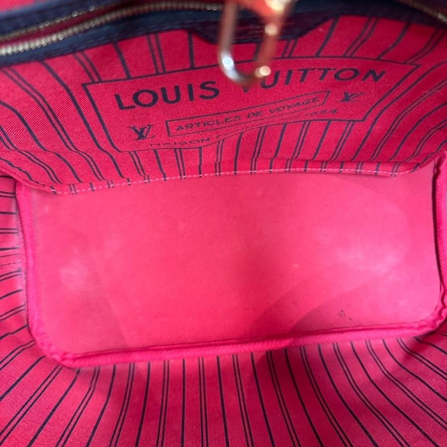 LV 限量歌舞伎neverfull 中號子母托特包 32*28*14 9新 配件塵袋-5