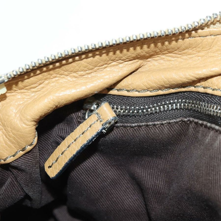 【日本直送】Chloe Paddington 手提包 皮革 米色 金 銀色 正品 am11349V-22