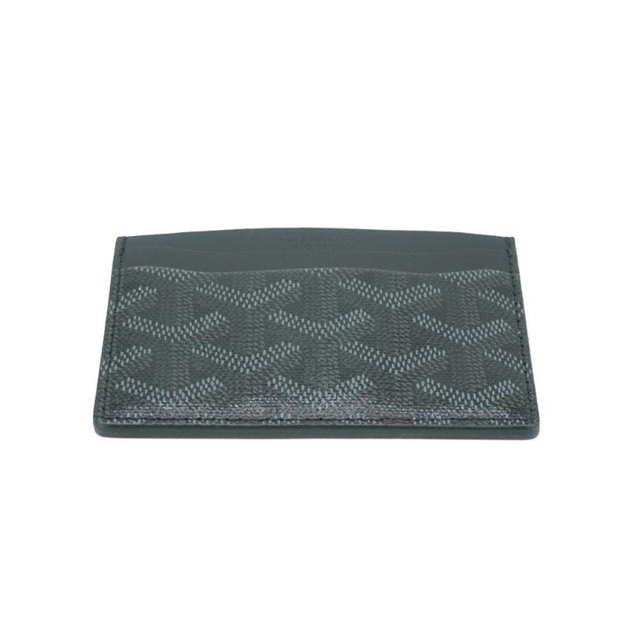 Goyard Saint-Sulpice 帆布單片4卡卡夾(黑/灰)-3