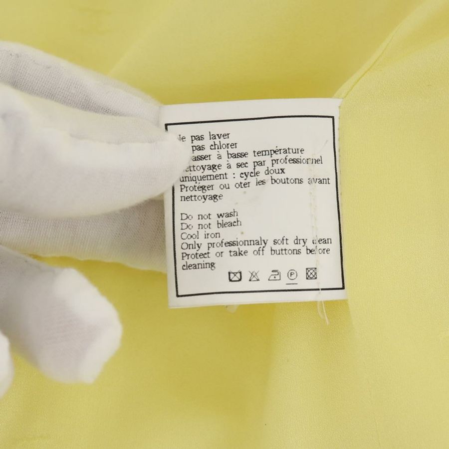 【日本直送】香奈兒外套半裙套裝 羊毛 黃色 CC 正品 YKZ1185SAV-9