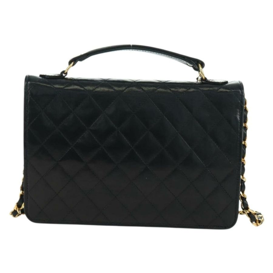 【日本直送】香奈兒 (CHANEL) Matelasse 雙旋扣鏈條包 羊皮 2way CC Auth YKZ1263SV-1