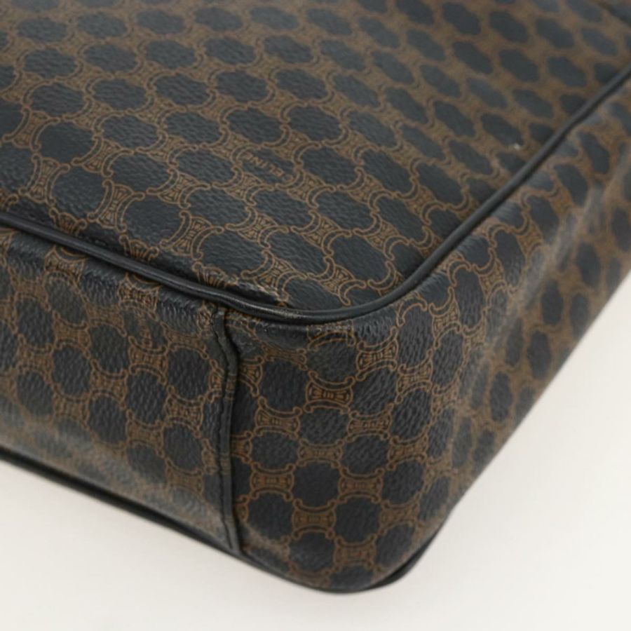 【日本直送】CELINE Macadam帆布肩背包 PVC皮革 黑色金色 正品 YKZ1522A-14