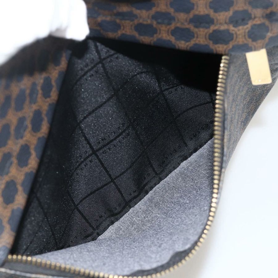 【日本直送】CELINE Macadam帆布肩背包 PVC皮革 黑色金色 正品 YKZ1522A-22