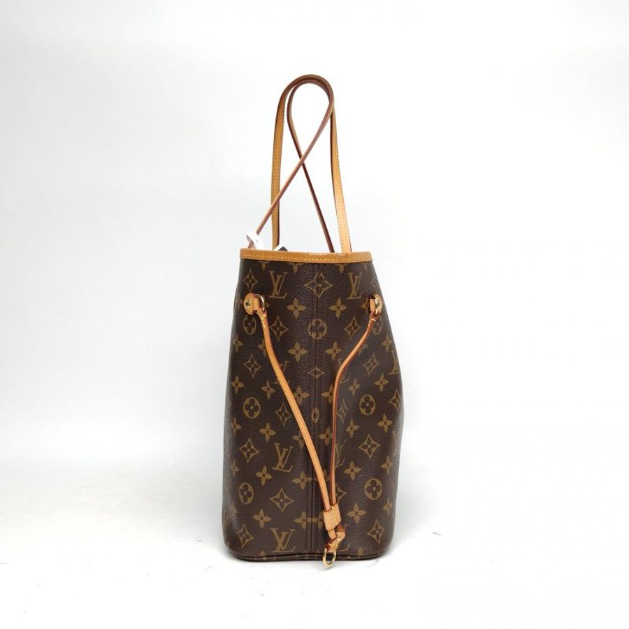 LOUIS VUITTON Neverfull中號配子袋老花PVC金扣2016肩背包-3