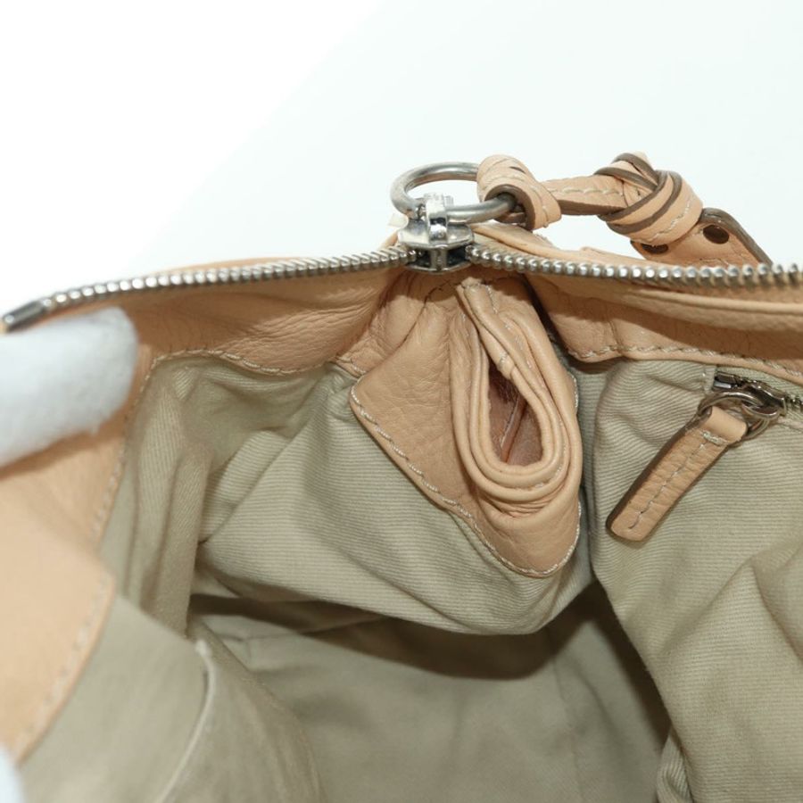 【日本直送】Chloe Paddington 手提包 皮革 米色 金 銀色 正品 am11351SAV-21