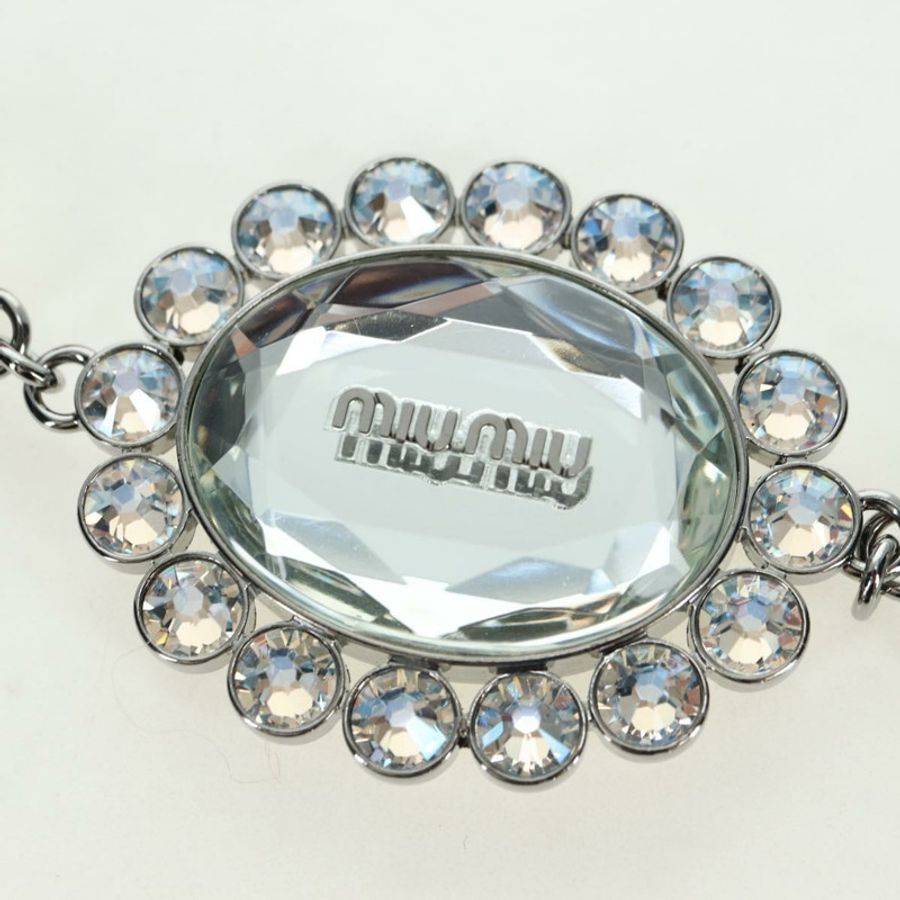 【日本直送】Miu Miu Matelasse 水晶手提包 皮革 兩用 粉紅色銀色 RN0896 正品 am11397M-8