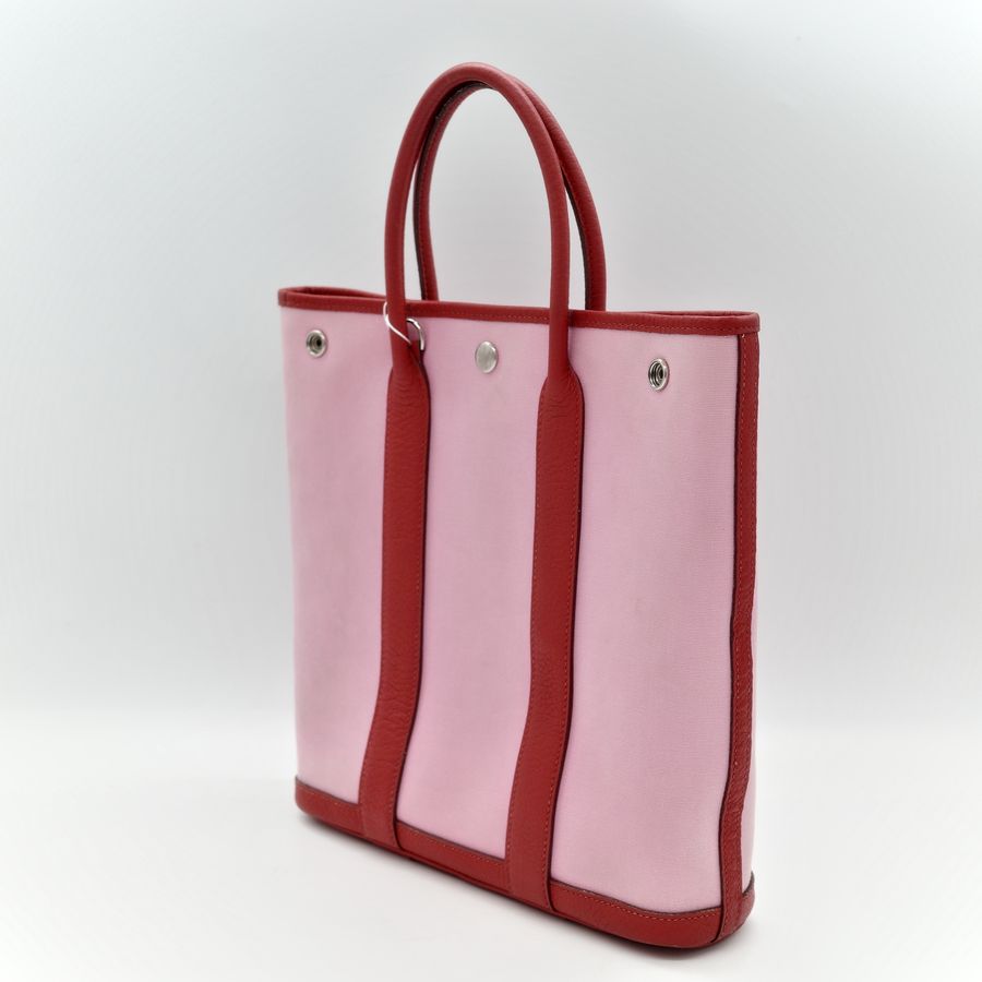 Hermès 愛馬仕 Garden File 粉紅 手提托特包-6