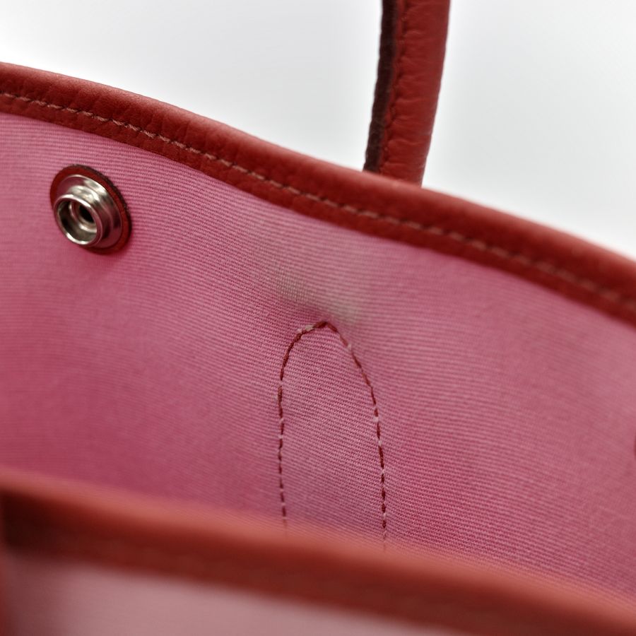 Hermès 愛馬仕 Garden File 粉紅 手提托特包-17