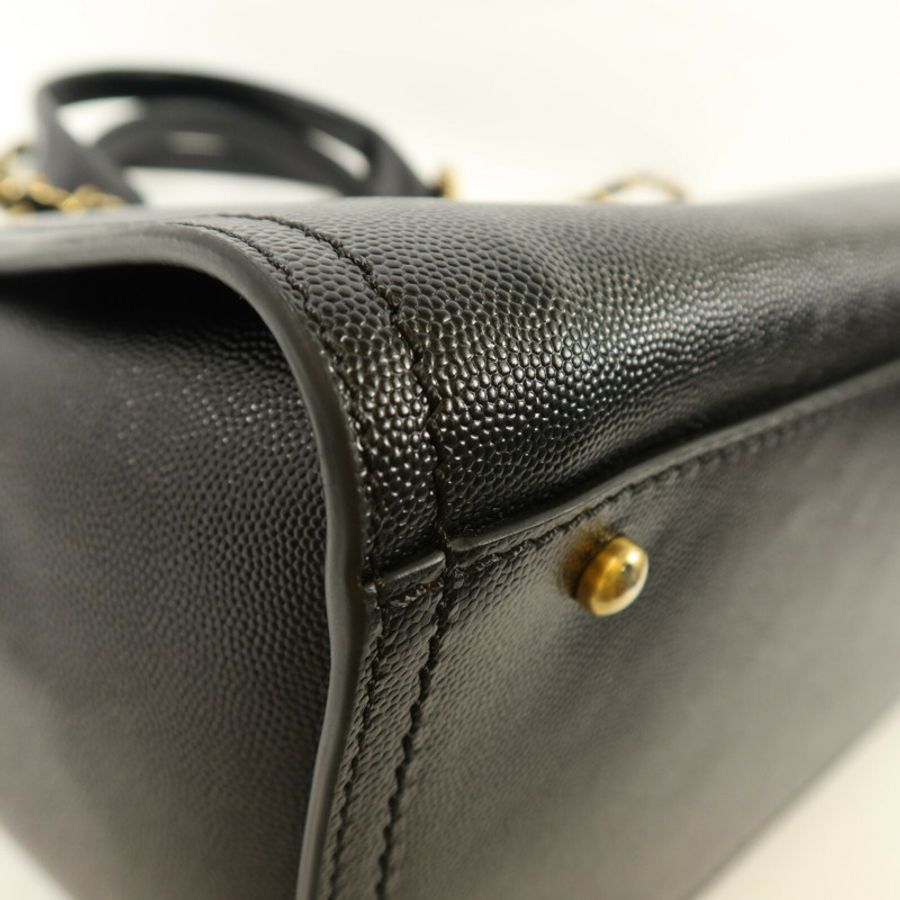 CHANEL 牛皮皮革Deauville Tote Bag手挽肩背兩用袋-10