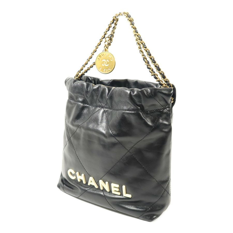 CHANEL 牛皮皮革Chanel 22 Mini手挽肩背兩用袋-1