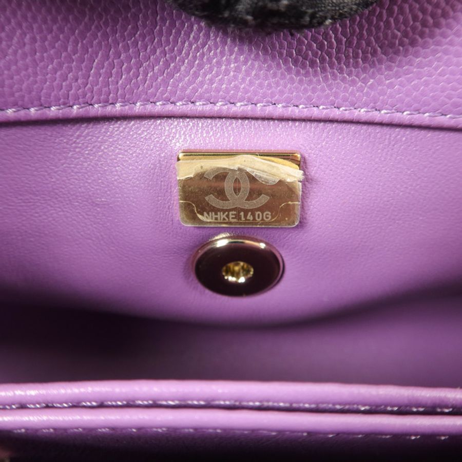 CHANEL 牛皮皮革Coco Handle Small手挽肩背兩用袋-6