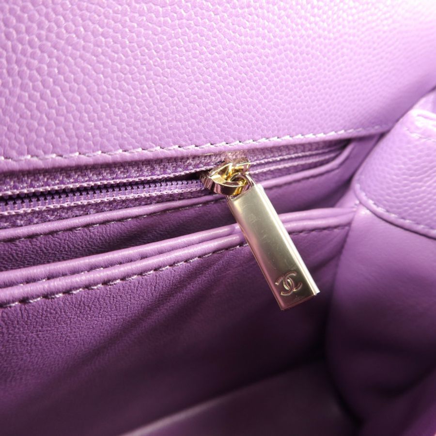 CHANEL 牛皮皮革Coco Handle Small手挽肩背兩用袋-10