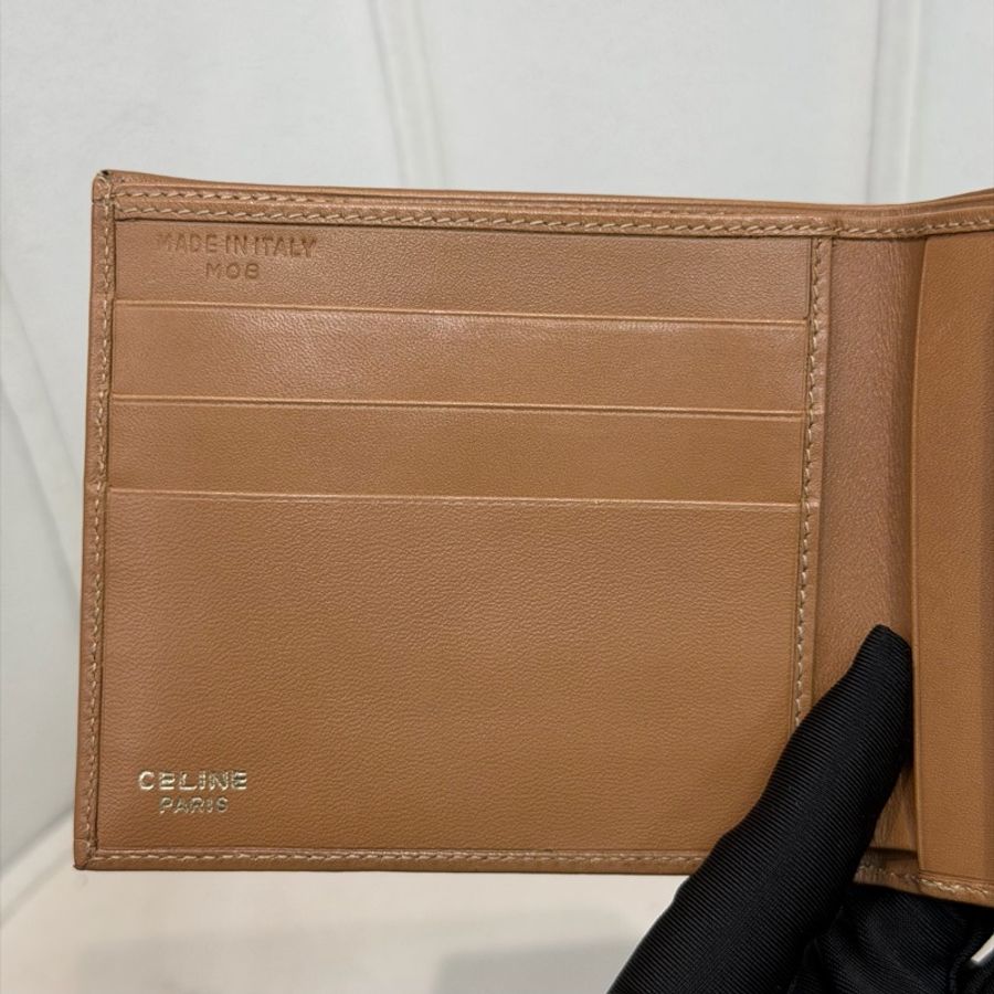 CELINE 凱旋門老花短夾 XA423-19