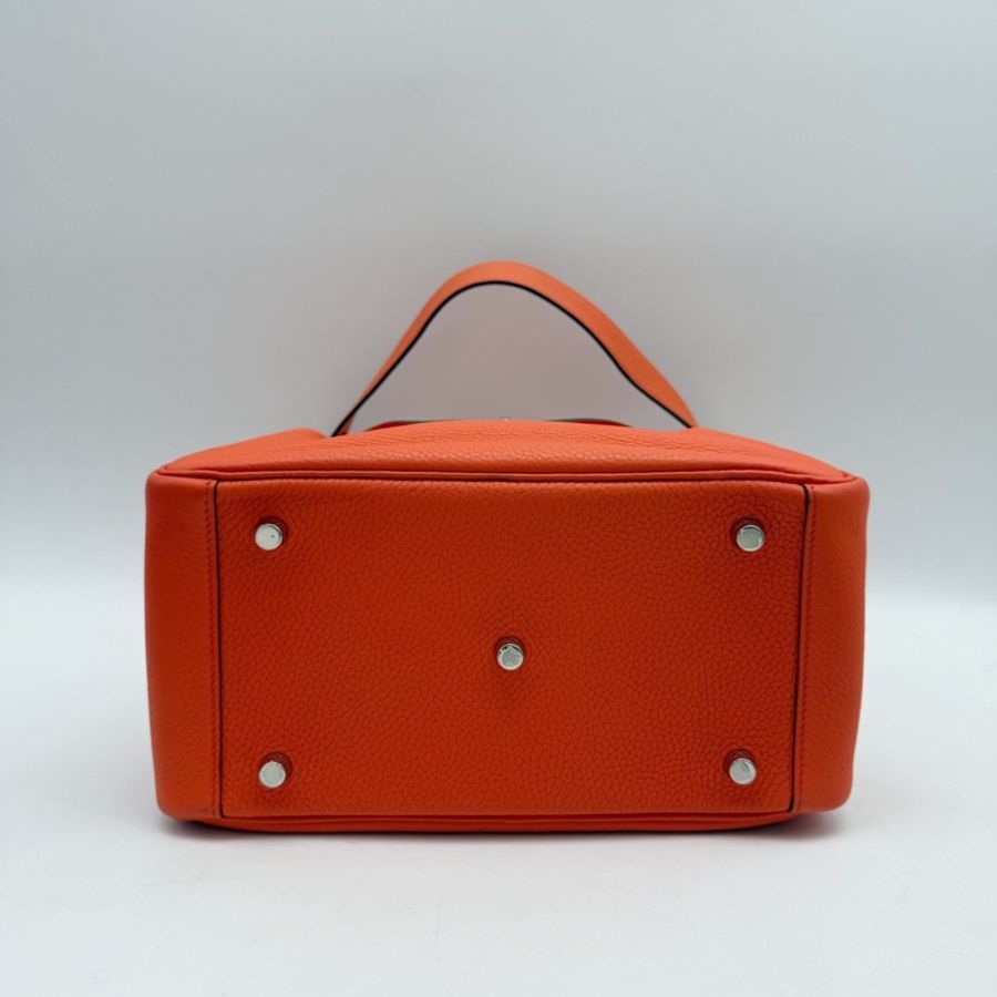 愛馬仕Hermes lindy26銀扣 手提單肩包-11