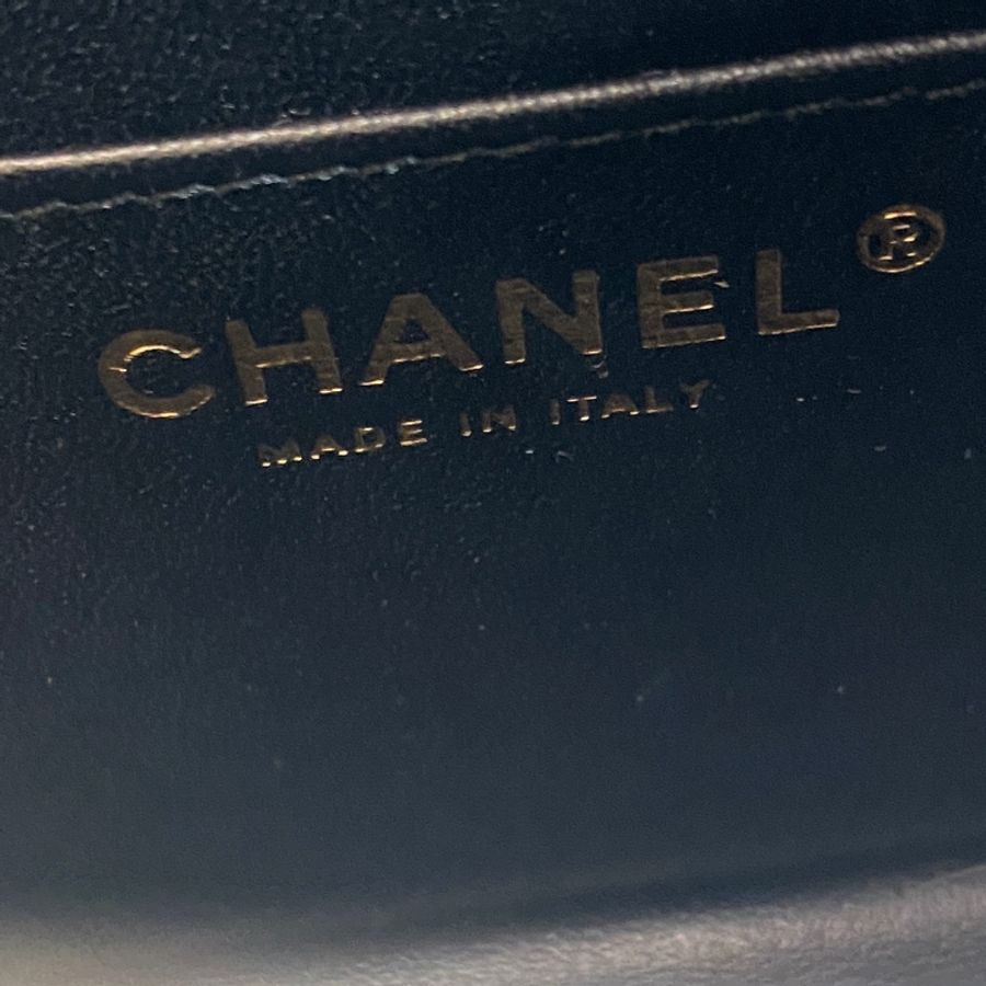 914intheair精品代購『全新全配』Chanel 香奈兒 經典黑金牛mini coco 2.55 口蓋包 大mini CF 20cm 山形紋-31