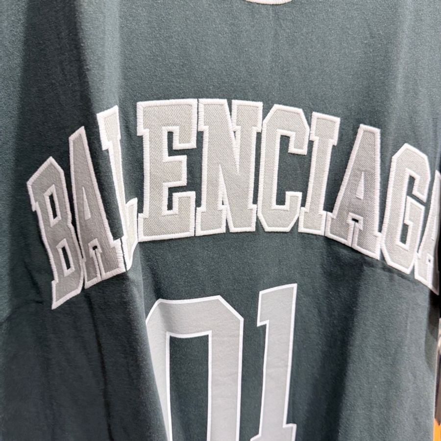 Balenciaga✨Loop籃球刺繡短袖 T恤 oversize 櫃上29400-1