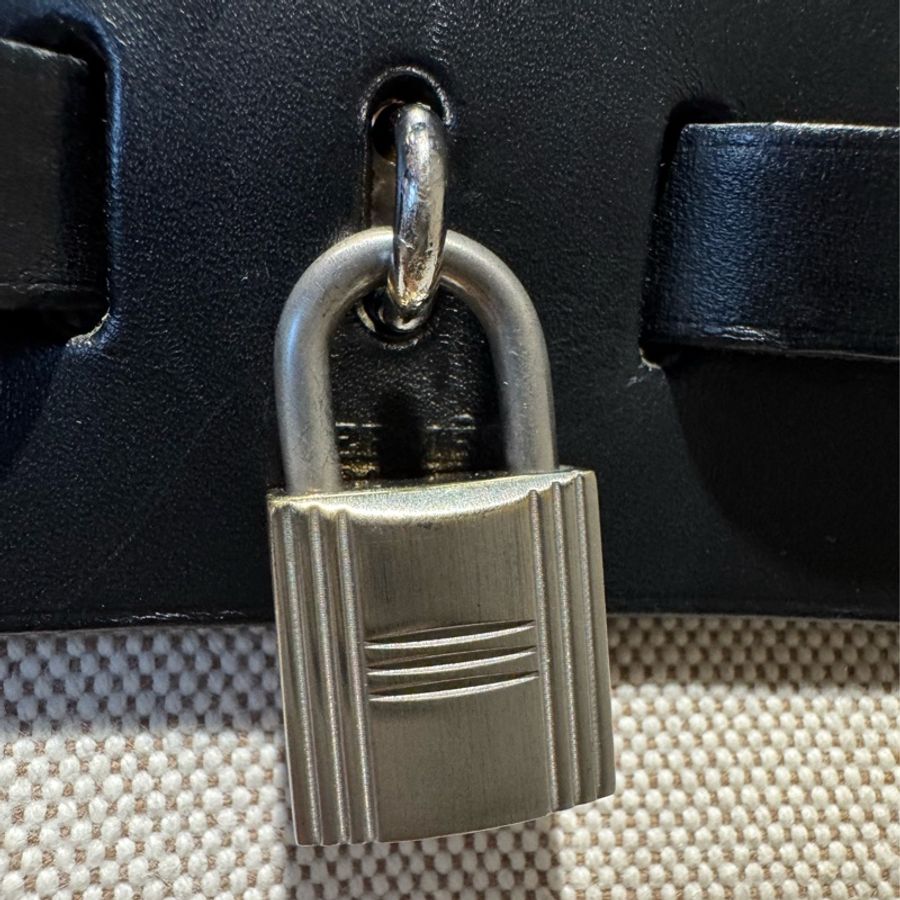 Hermes Herbag 31 黑色皮革（附黑白替換袋）-8